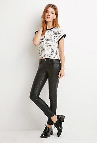 Love21 Abstract Ink Blot Top
