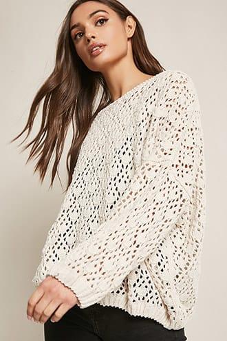 Forever21 Open Sweater-knit Top