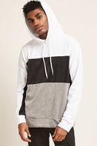 Forever21 Velour Colorblock Hoodie