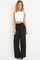 Forever21 Women's  Flap Pocket Wide-leg Pants