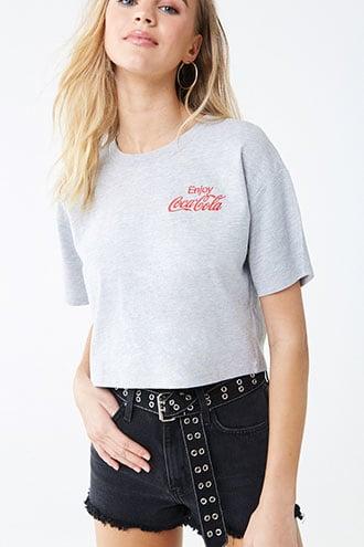 Forever21 Coca-cola Crop Top