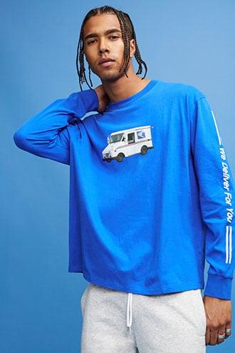 Forever21 Usps Mail Truck Graphic Top
