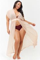 Forever21 Plus Size Sheer Mesh Swim Cover-up