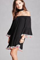 Forever21 Tasseled Off-the-shoulder Dress
