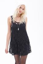 Forever21 Women's  Drop-waist Lace Dress