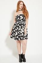 Forever21 Plus Women's  Plus Size Pleated Floral Dress