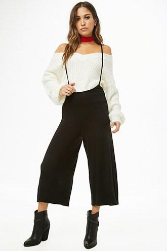 Forever21 Suspender Cropped Pants