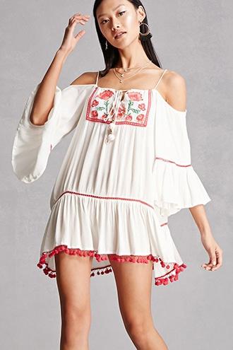 Forever21 Z & L Europe Embroidered Dress