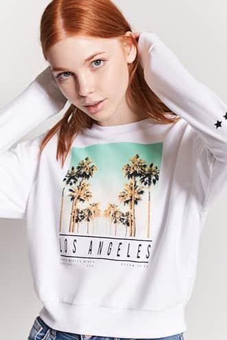 Forever21 Los Angeles Graphic Top