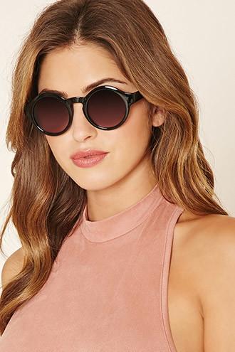 Forever21 Glossy Round Sunglasses