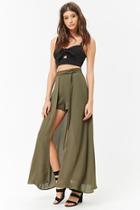 Forever21 High-rise Self-tie Maxi Skort