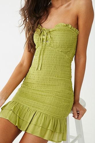 Forever21 Smocked Tube Dress