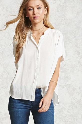 Forever21 Gauze Dolman Shirt