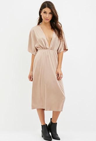 Forever21 V-neck Midi Dress