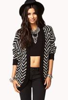 Forever21 Women's  Open Zigzag Cardigan