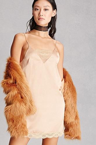 Forever21 Lace Trim Slip Dress