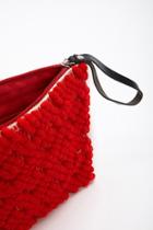 Forever21 Lattice Knit Clutch Bag