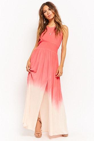 Forever21 Ombre M-slit Maxi Dress