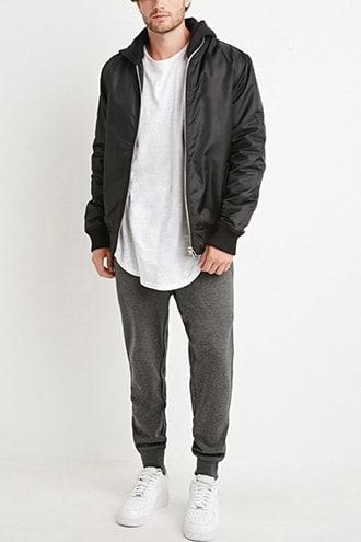 Forever21 Speckled Zip-pocket Sweatpants