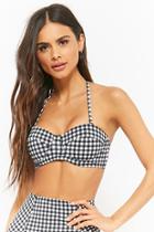 Forever21 The Weekend Brand By Tee Ink Gingham Bikini Top