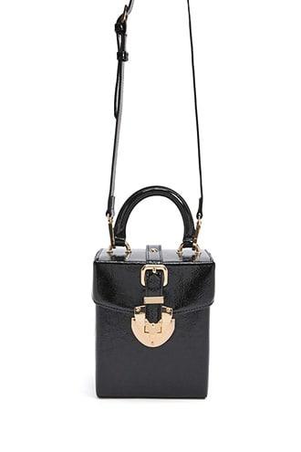Forever21 Faux Patent Leather Box Bag