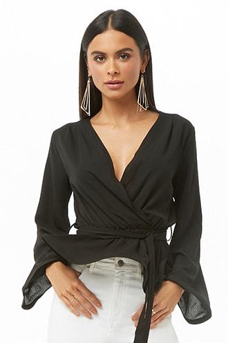 Forever21 Surplice Flare Top