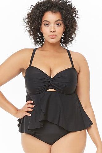 Forever21 Plus Size Twist-front Swim Top