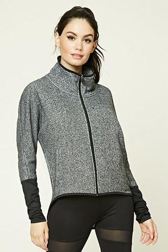 Forever21 Active Marled Knit Jacket