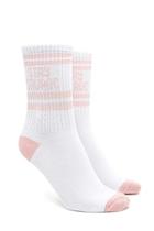 Forever21 Stay Savage Varsity Crew Socks
