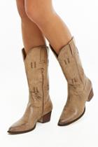 Forever21 Yoki Faux Leather Western Boots