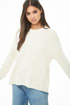 Forever21 Ribbed Knit Drop-shoulder Sweater