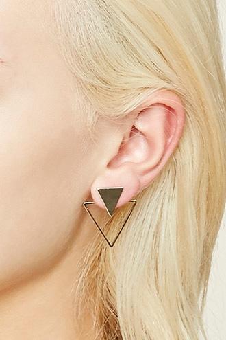 Forever21 High-polish Geo Ear Jackets
