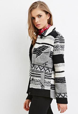 Forever21 Southwestern-inspired Coat