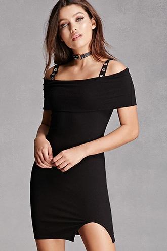 Forever21 Grommet-strap Bodycon Dress