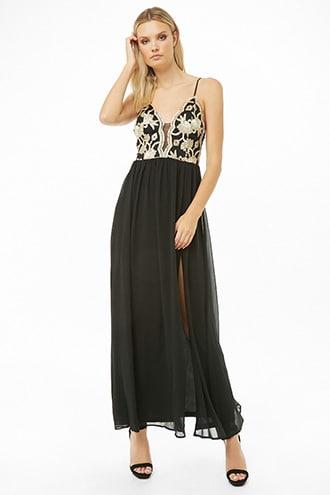 Forever21 Embroidered Bodice Gown