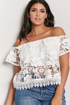 Forever21 Plus Size Off-the-shoulder Crochet Top