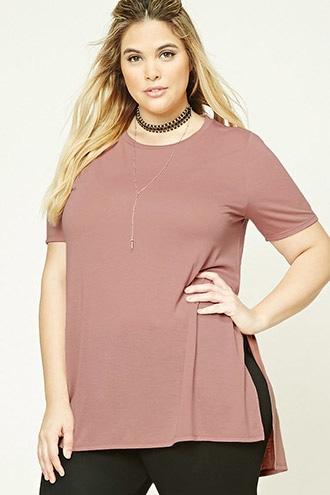 Forever21 Plus Women's  Plus Size Longline Top