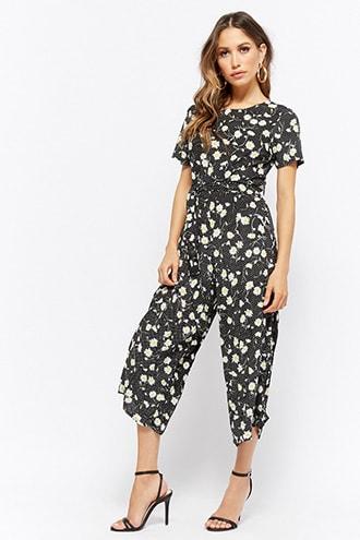 Forever21 Motel Floral Jumpsuit