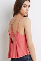 Forever21 Lace-paneled Y-back Cami