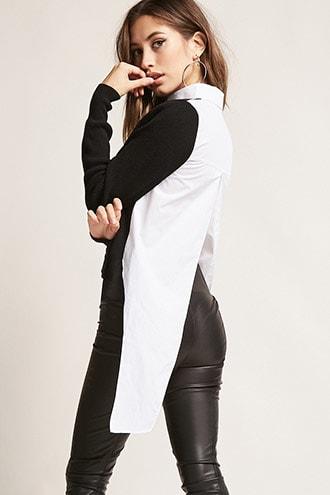 Forever21 Split-back Combo Top