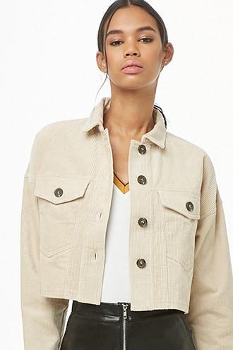 Forever21 Cropped Corduroy Jacket