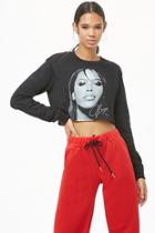 Forever21 Aaliyah Graphic Crop Top