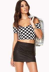 Forever21 Posh Faux Leather Skirt