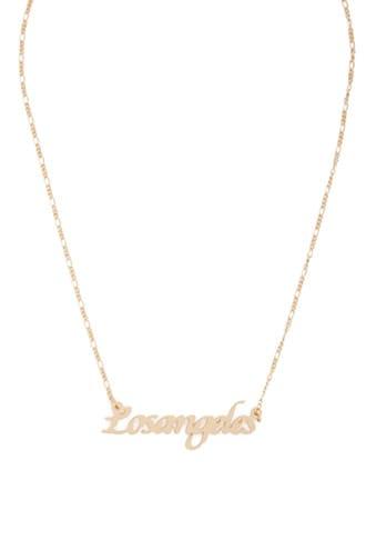 Forever21 Los Angeles Pendant Necklace