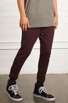 21 Men Men's  Burgundy & Black Marled Knit Sweatpants