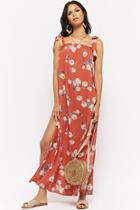 Forever21 Floral Self-tie Maxi Dress