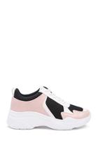 Forever21 Faux Leather Colorblock Low-top Tennis Shoes