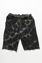 Forever21 Distressed Crystal Dye Sweatshorts