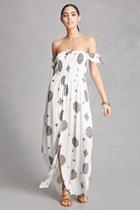 Forever21 Blush Noir Geo Print Maxi Dress