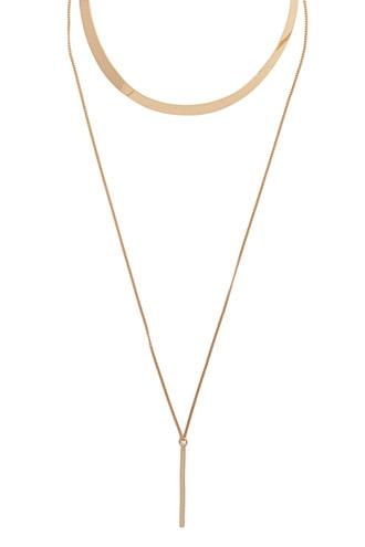 Forever21 Gold Collar Necklace Set